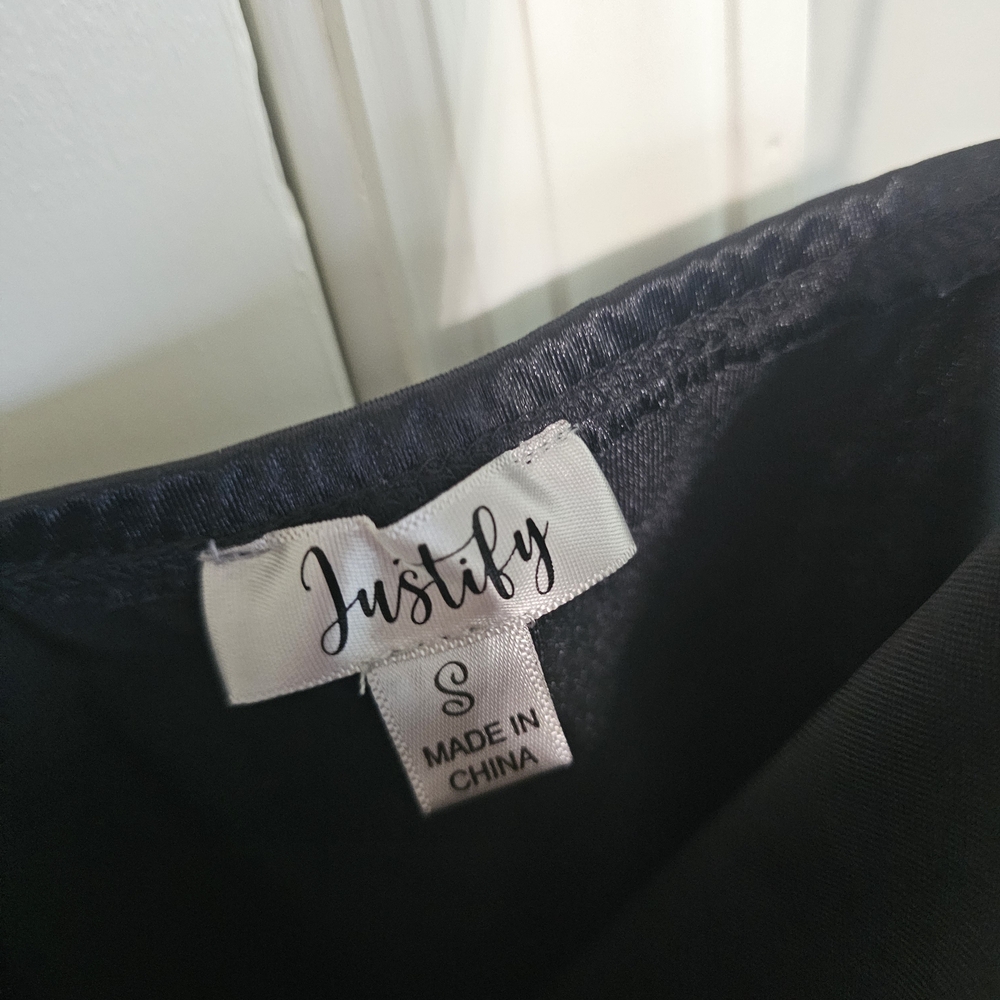 Justify Black Strapless Ruched Dress - Picture 4 of 4